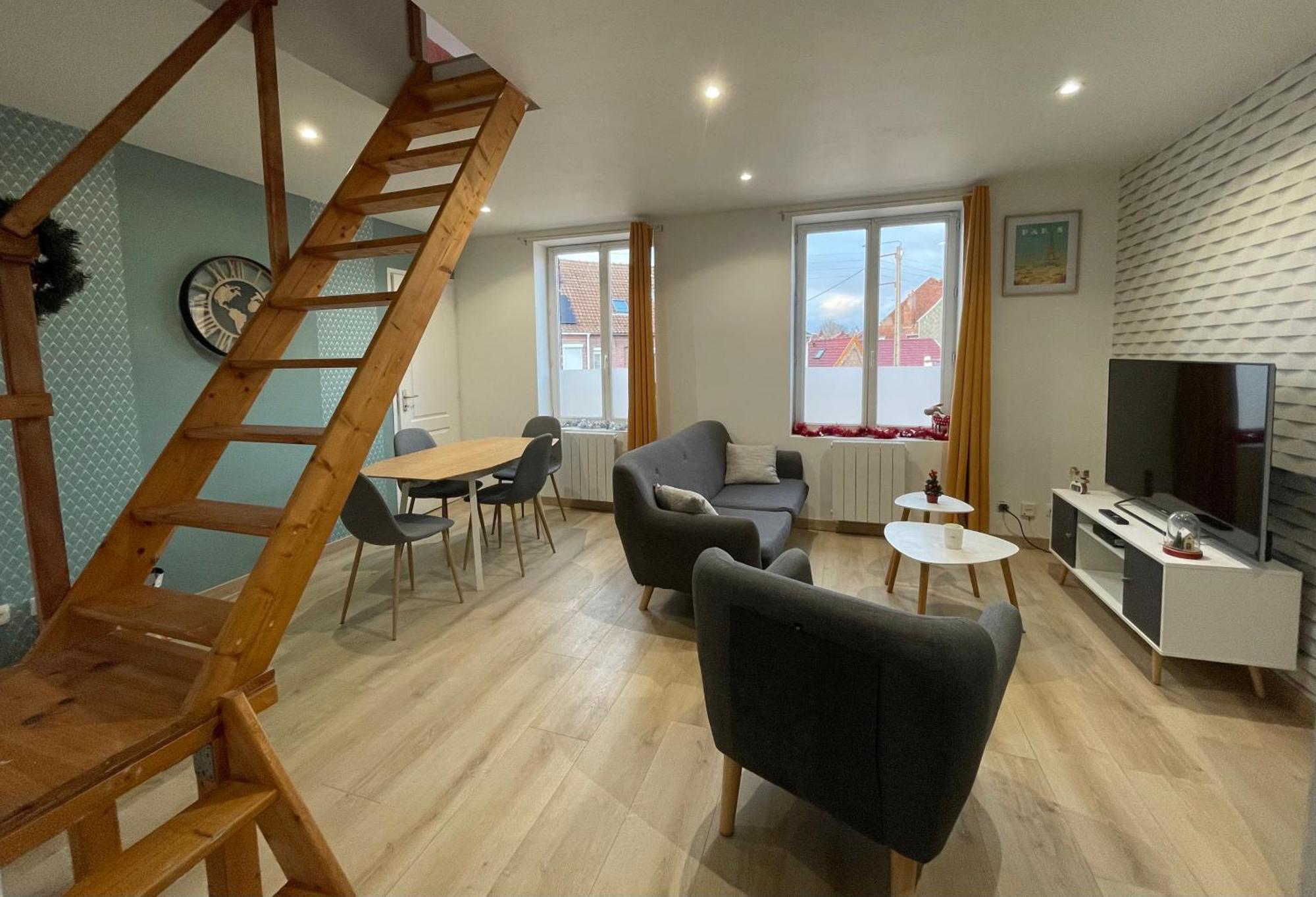 Gite Le Duplex - 5Min De La Gare Vers Lille-Lens-Arras Phalempin Luaran gambar